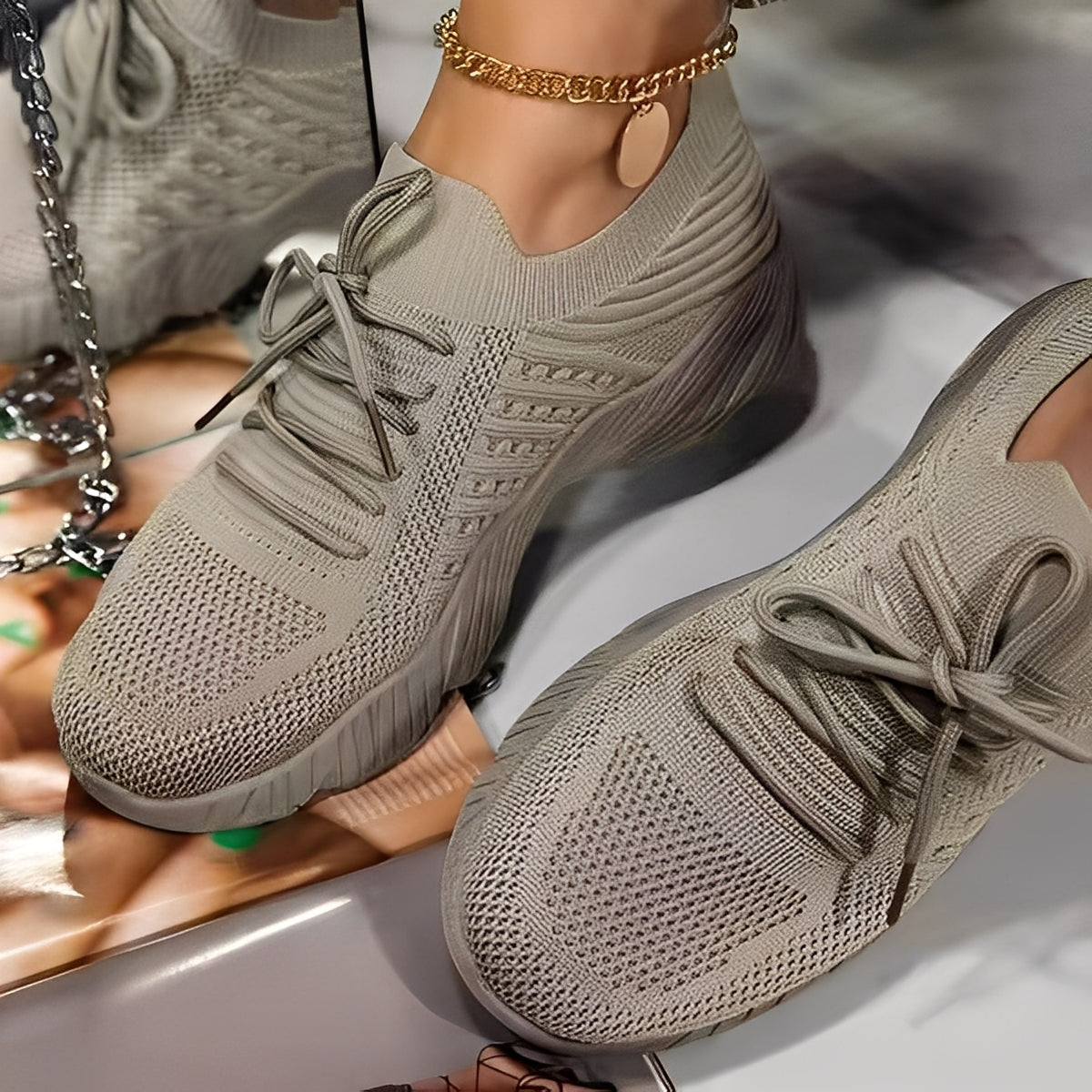 Axelle – Bequeme Strick-Sneaker für Damen