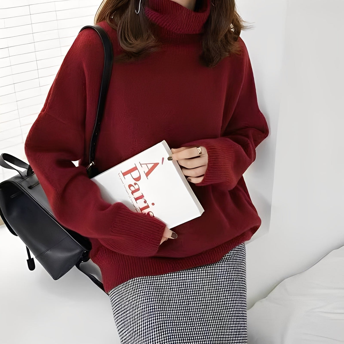 Clémentine - Eleganter Rollkragenpullover für Damen
