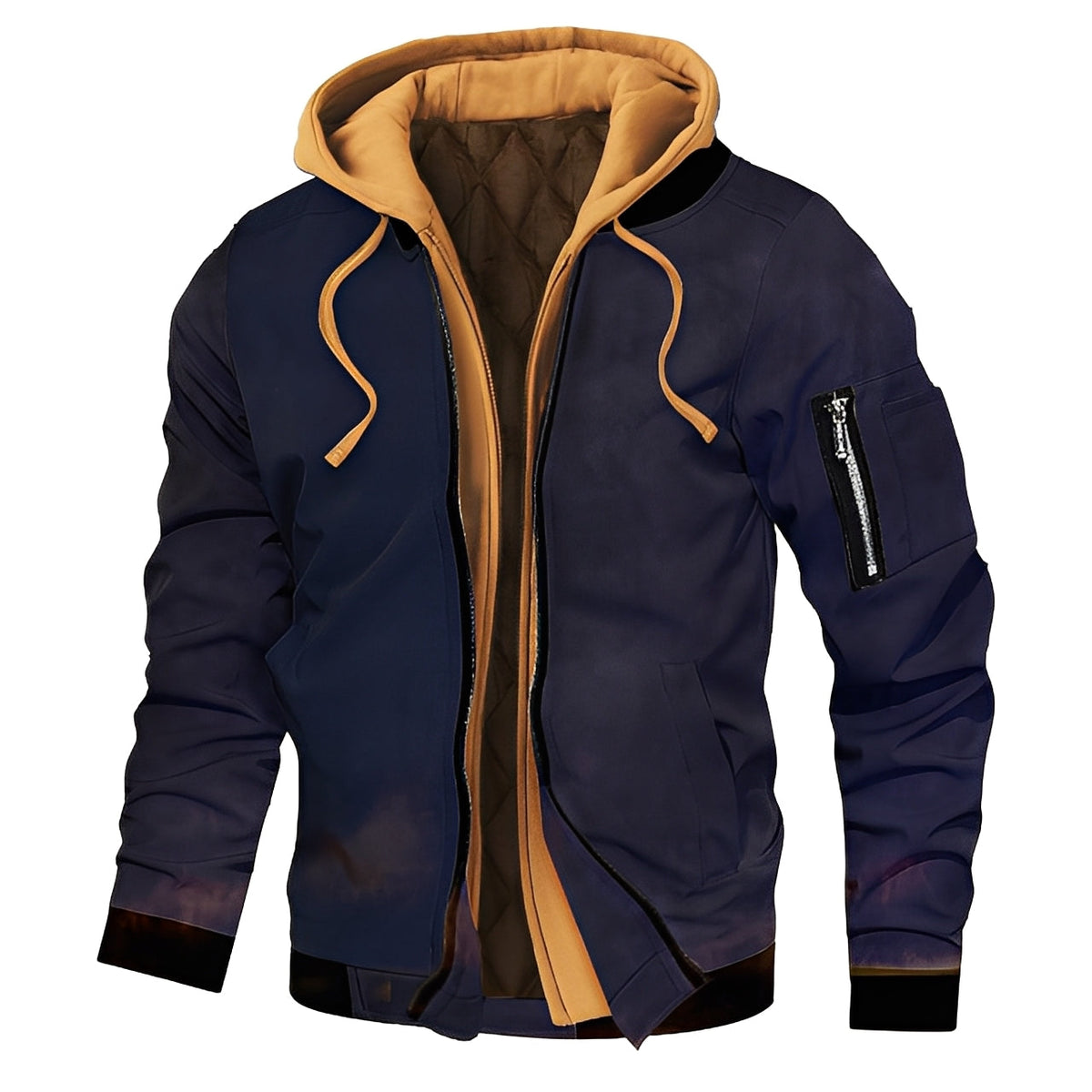 Cedric - Modische Herren-Bomberjacke mit Kapuze
