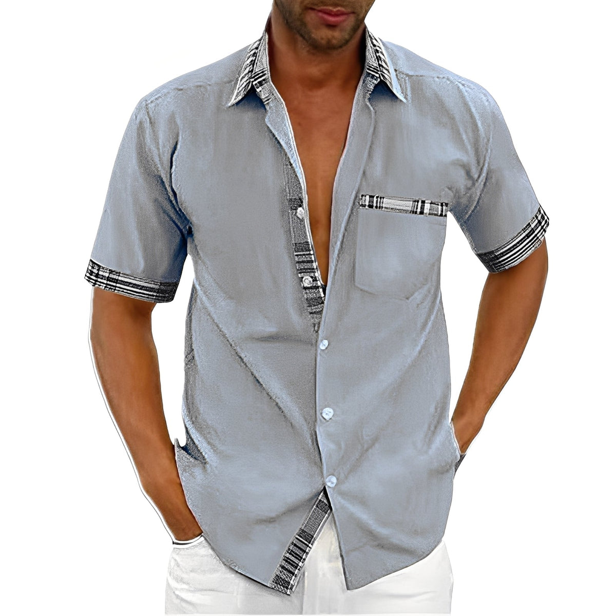 Marvin - Lockeres Herren-Kurzarmhemd