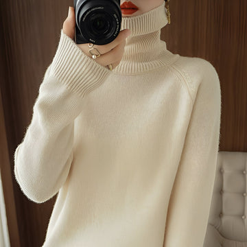Kaycee - Eleganter Damen-Rollkragenpullover