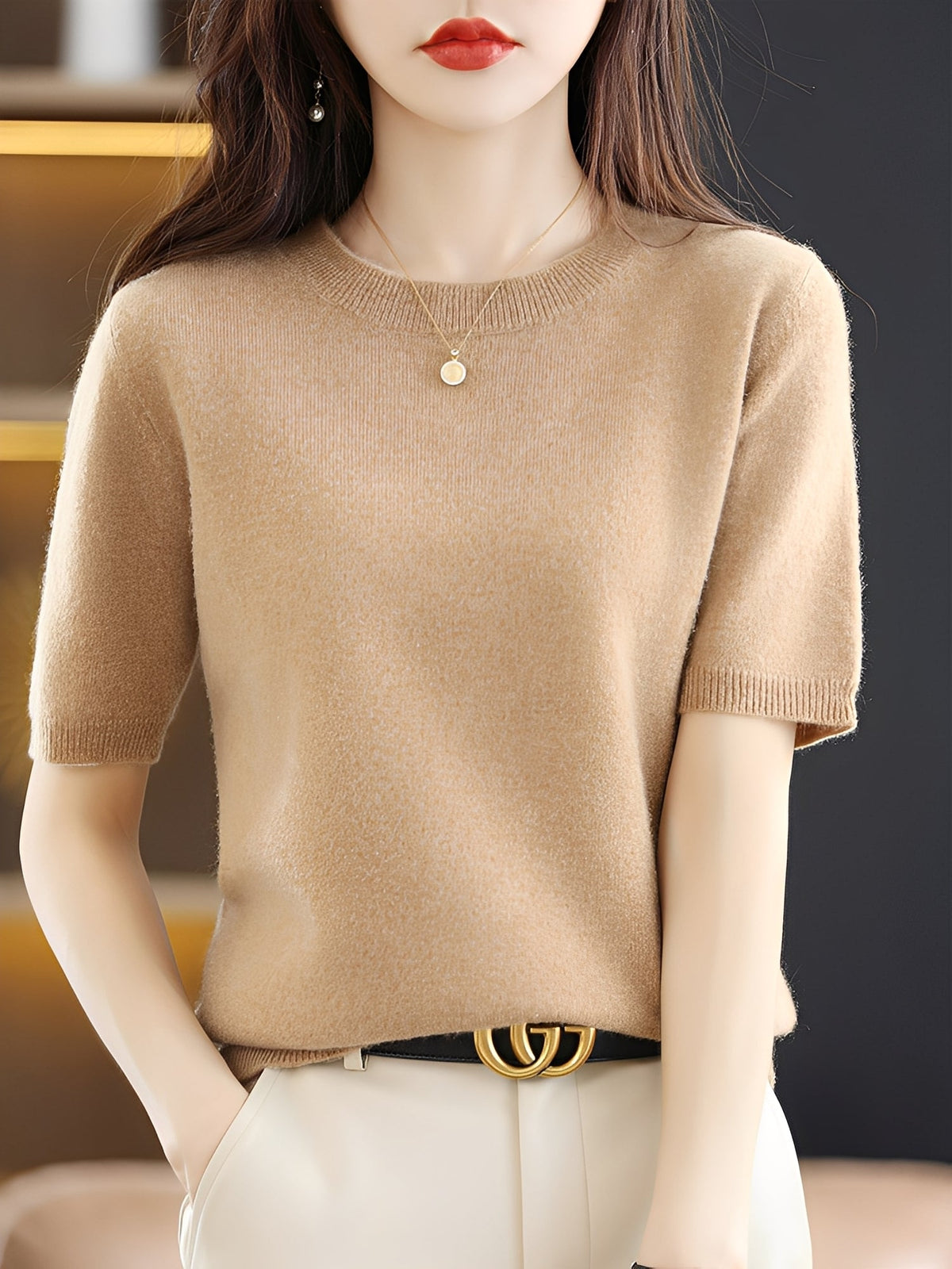 Blandine - Kurzarmpullover für Damen