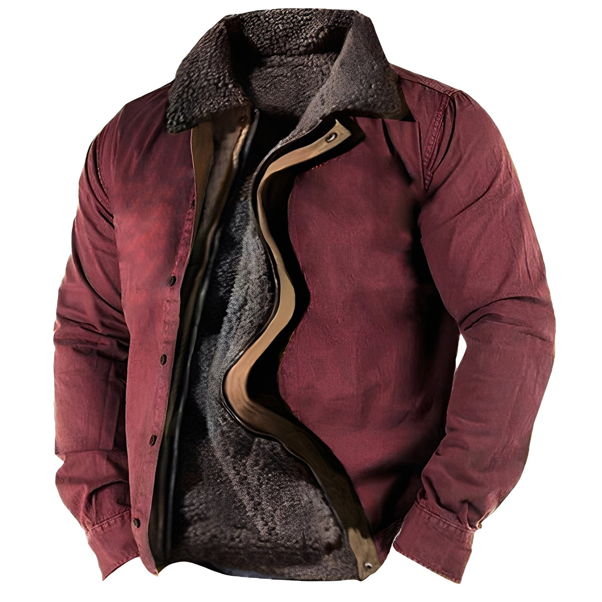 Hubert - Herrenjacke im klassischen Stil mit Sherpa-Futter