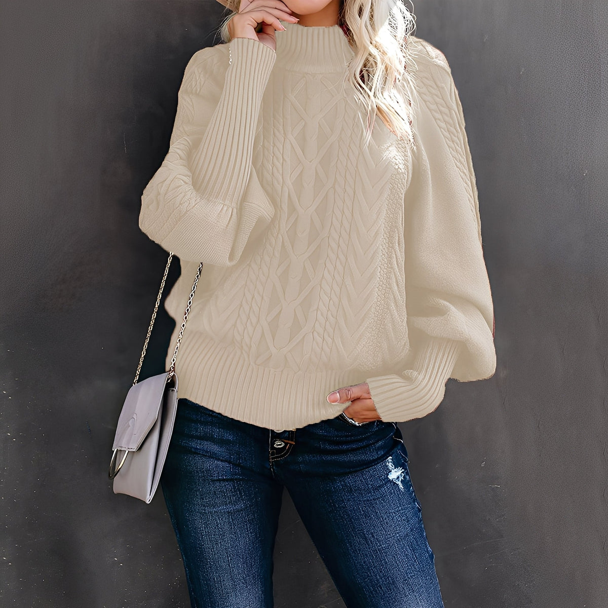Jemima - Schicker, legerer Damen-Rollkragenpullover