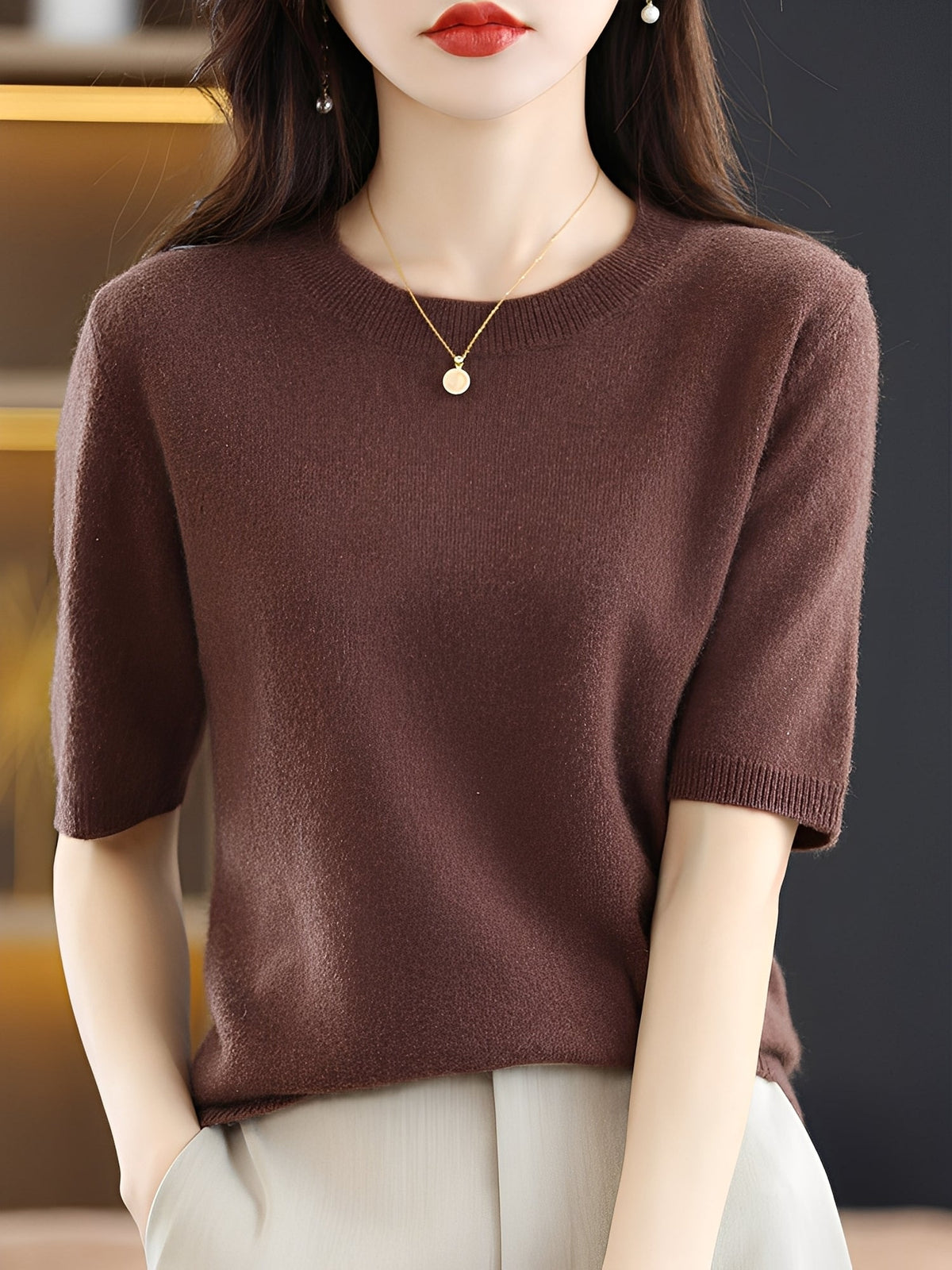 Blandine - Kurzarmpullover für Damen