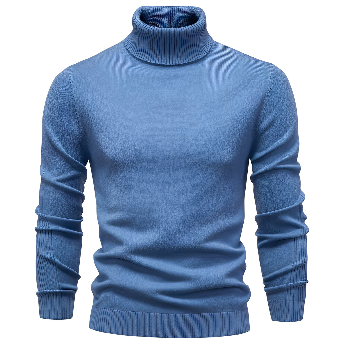 Evans - Herren-Rollkragenpullover, leicht und schmal geschnitten