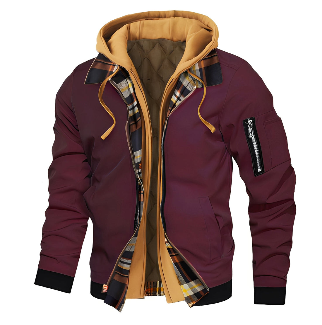 Cedric - Modische Herren-Bomberjacke mit Kapuze