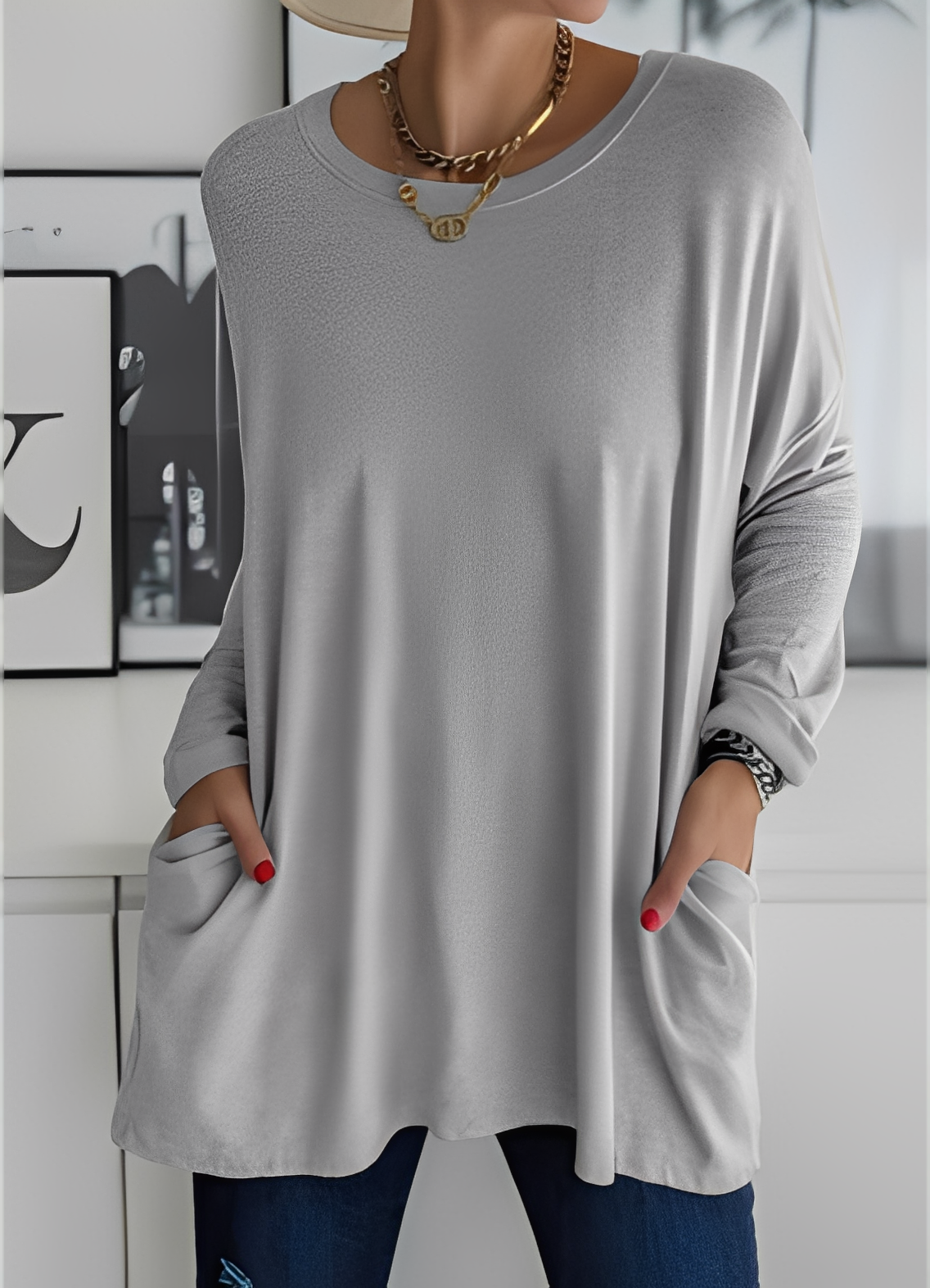 Shanene - Damenpullover mit lässigem, entspanntem Flair