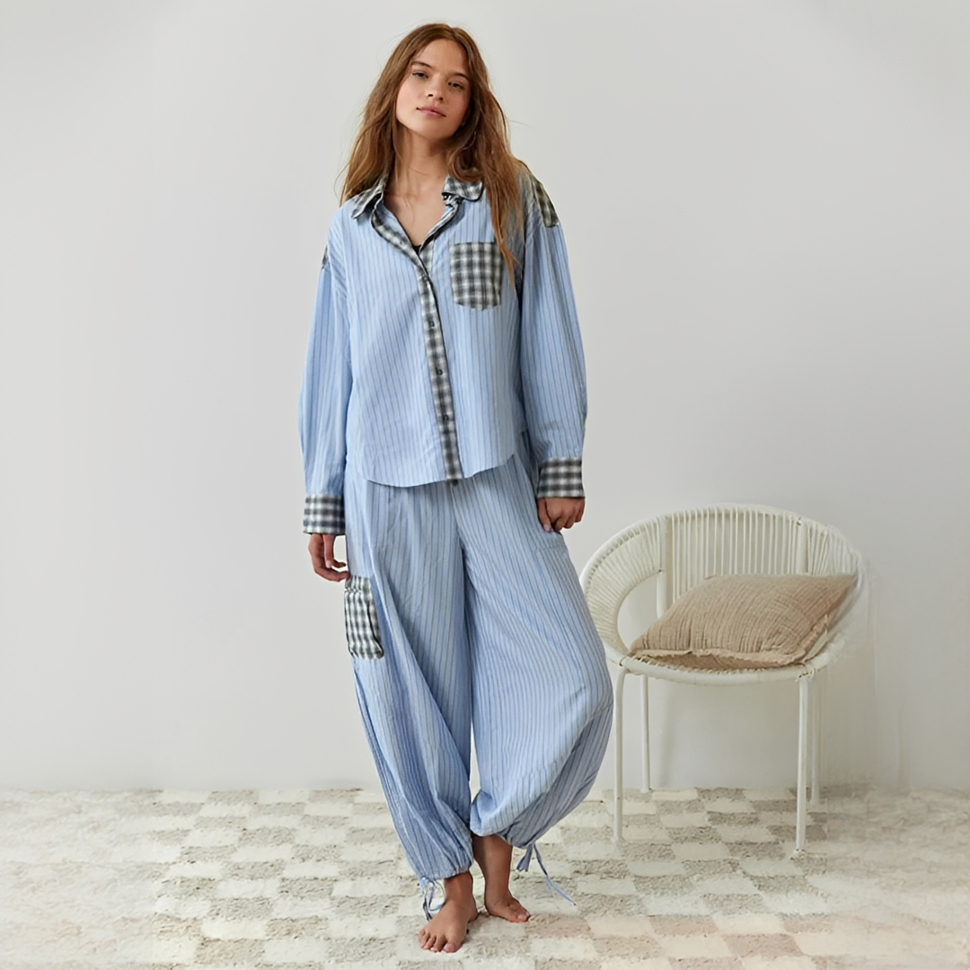 Elena - Elegantes zweiteiliges Pyjama-Set
