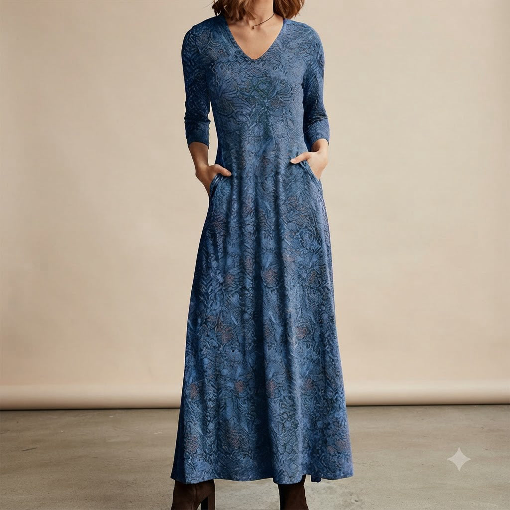 Adeline - Vintage-inspiriertes Kleid mit langen Ärmeln