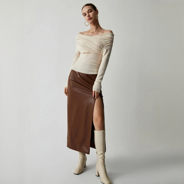 Yasmin - Stilvolles schulterfreies Top