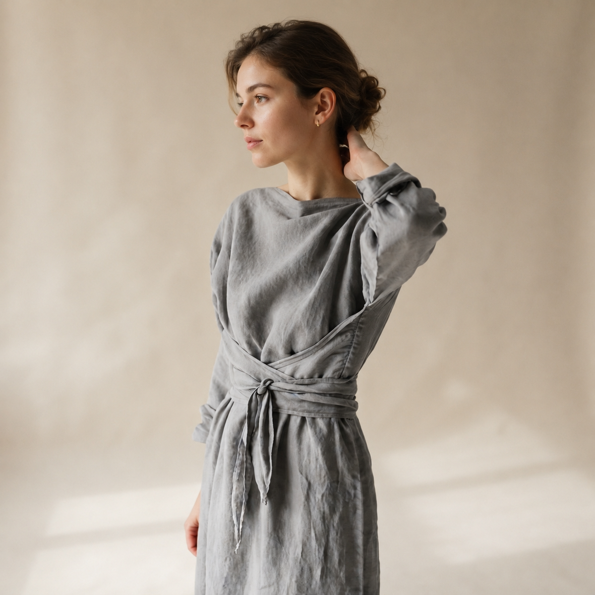 Ashlee - Fließendes Maxikleid ohne Schnürung