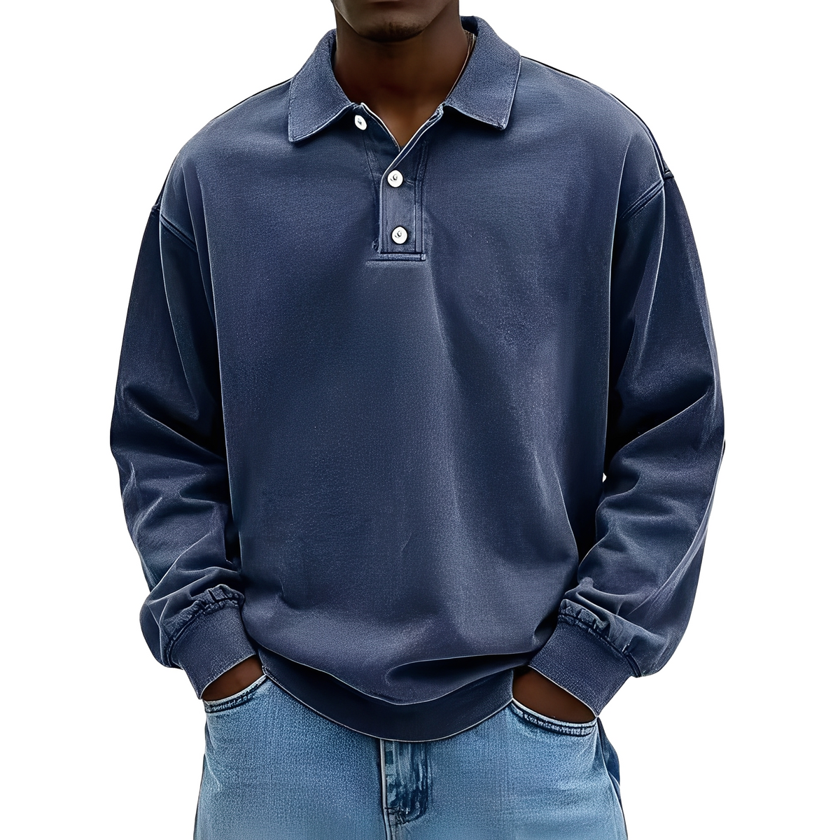 Chris - Klassisches, dickes Langarmshirt für Herren