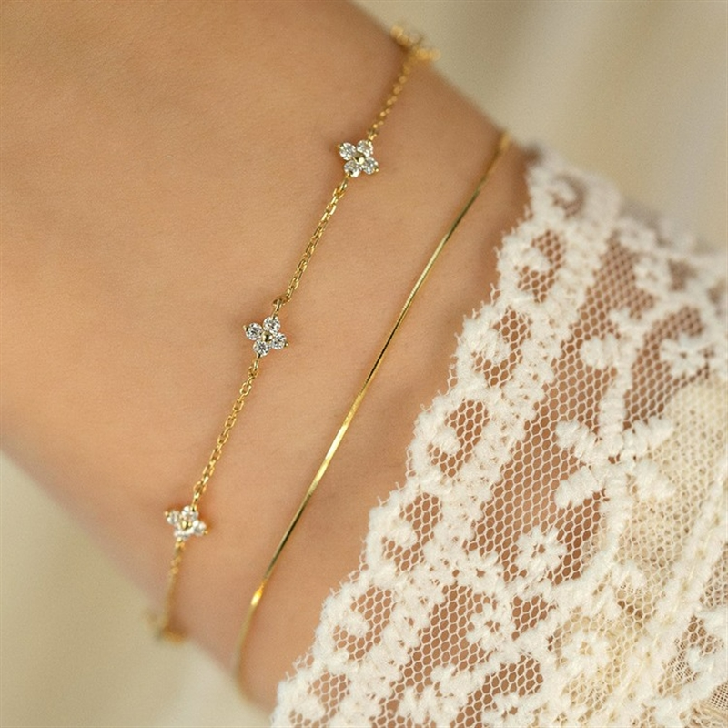 Blumenarmband - Einfaches Armband