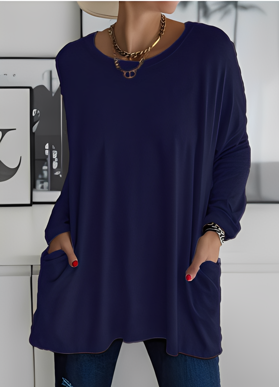 Shanene - Damenpullover mit lässigem, entspanntem Flair