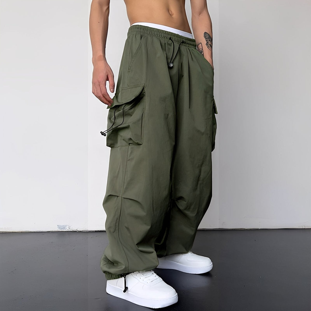 Kaleb - Modische Cargohose mit weitem Schnitt