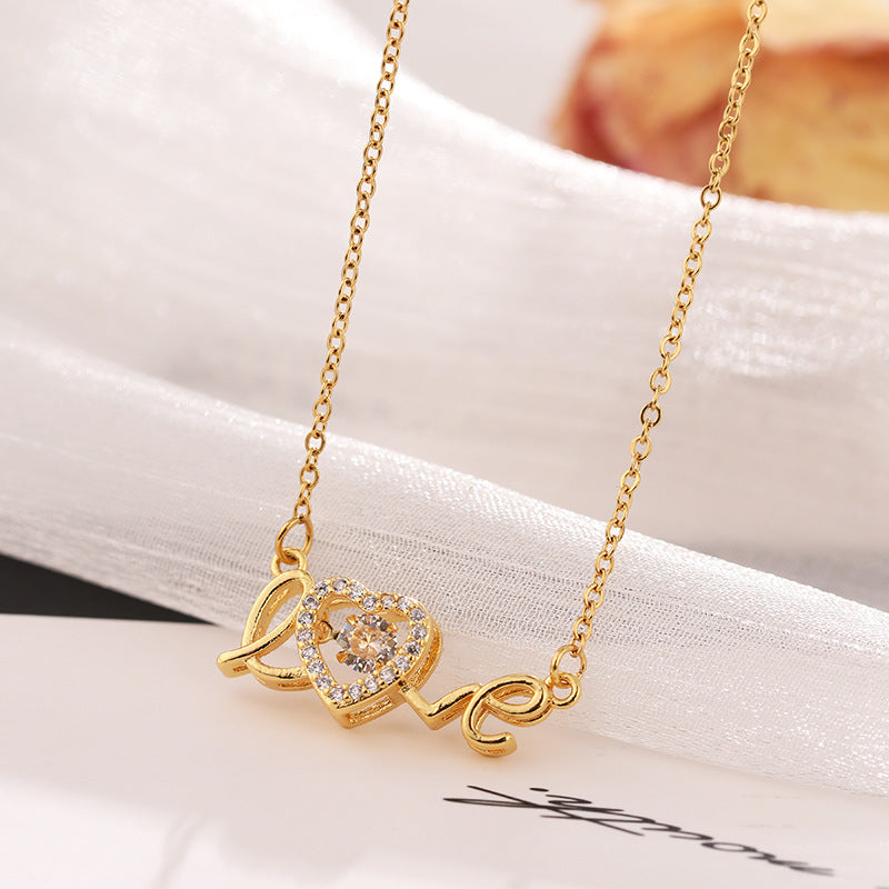 Love Spelled - Kette mit Anhänger der Liebe