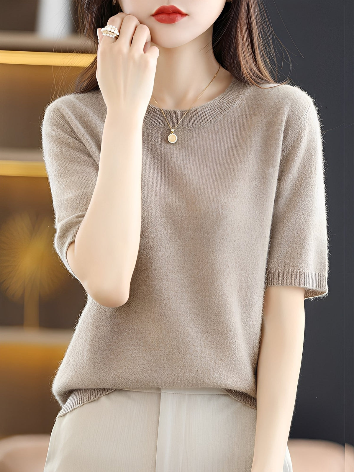 Blandine - Kurzarmpullover für Damen