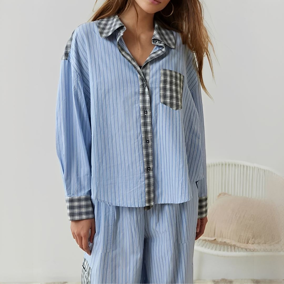 Elena - Elegantes zweiteiliges Pyjama-Set