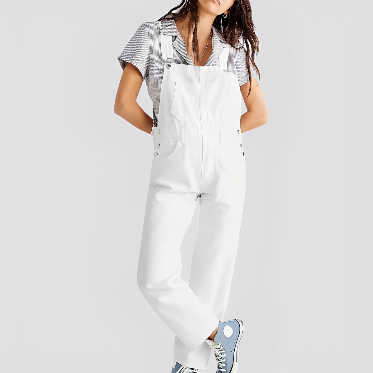 Mildred - Bequeme und zeitlose Damenjeans-Latzhose