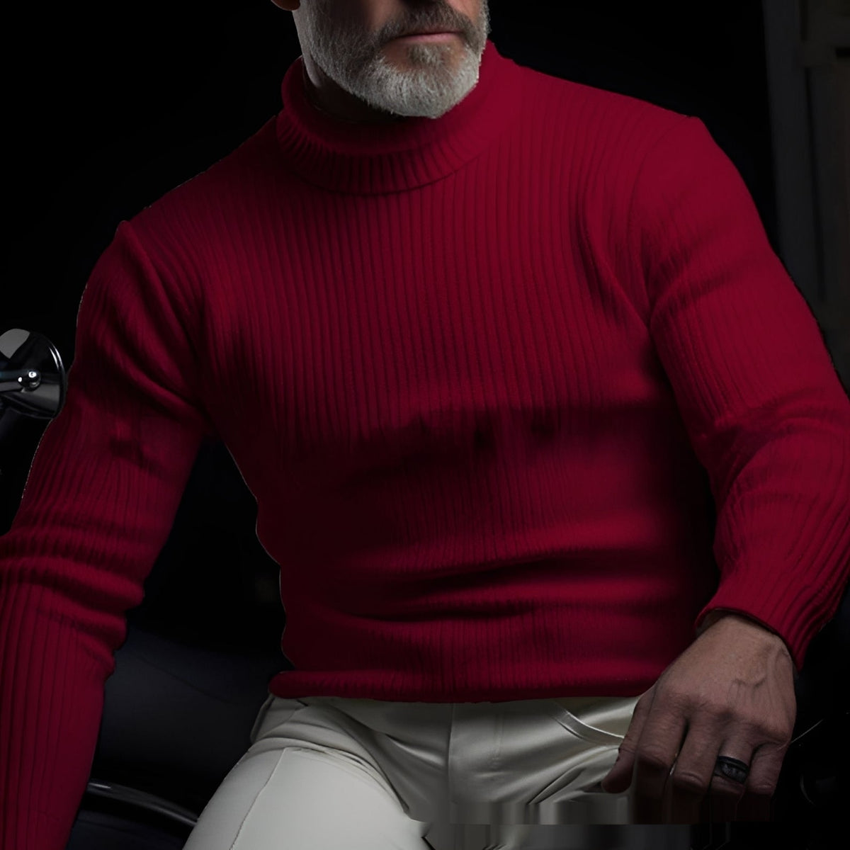 Jaron - Bequemer Herrenrollkragenpullover