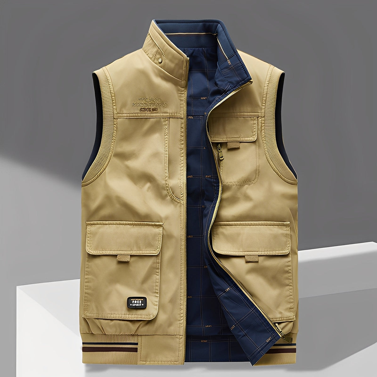 Géraud - Luxusweste mit vielen Taschen für Herren