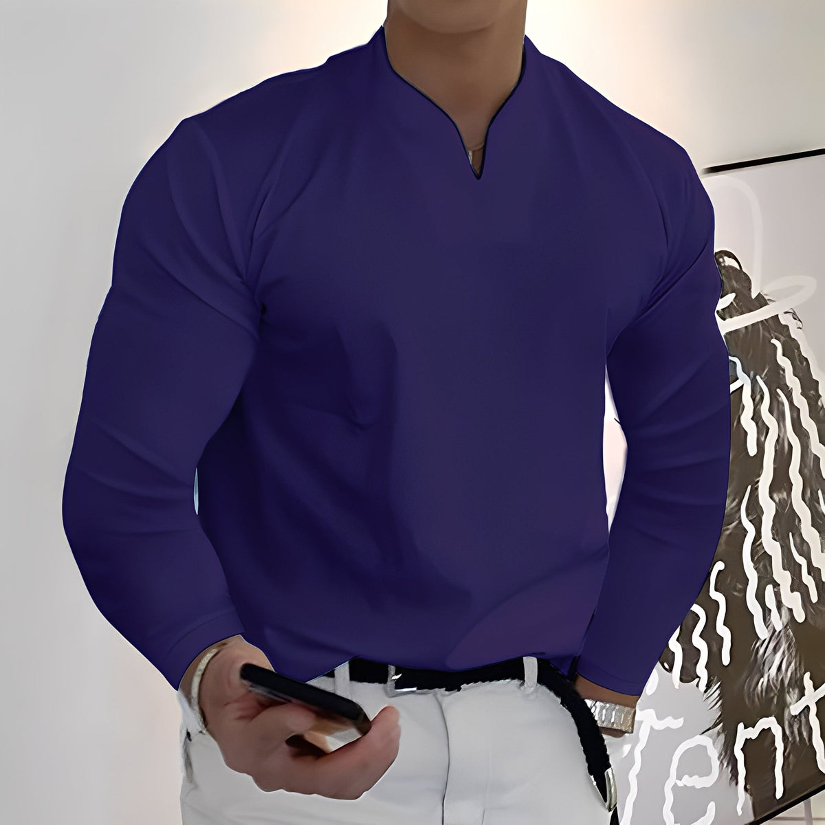 Corentin - Lässiges Langarmhemd für Herren