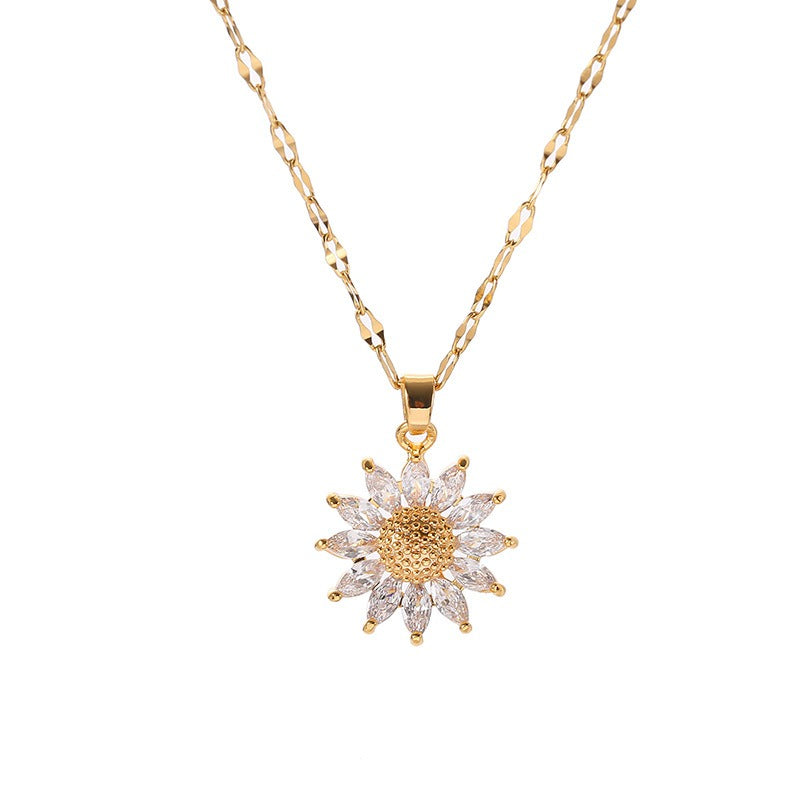 Jennie – Kette mit Sonnenblumen-Anhänger