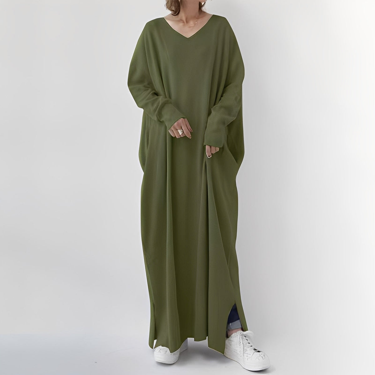 Georgine - Langes Armkleid Trend für Frauen