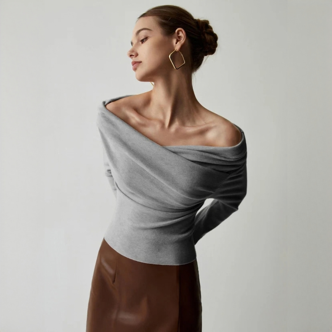 Yasmin - Stilvolles schulterfreies Top