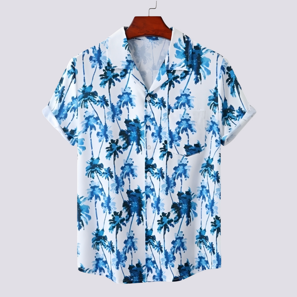 Ronan - Elegantes Herrenhemd mit hawaiianischem Muster
