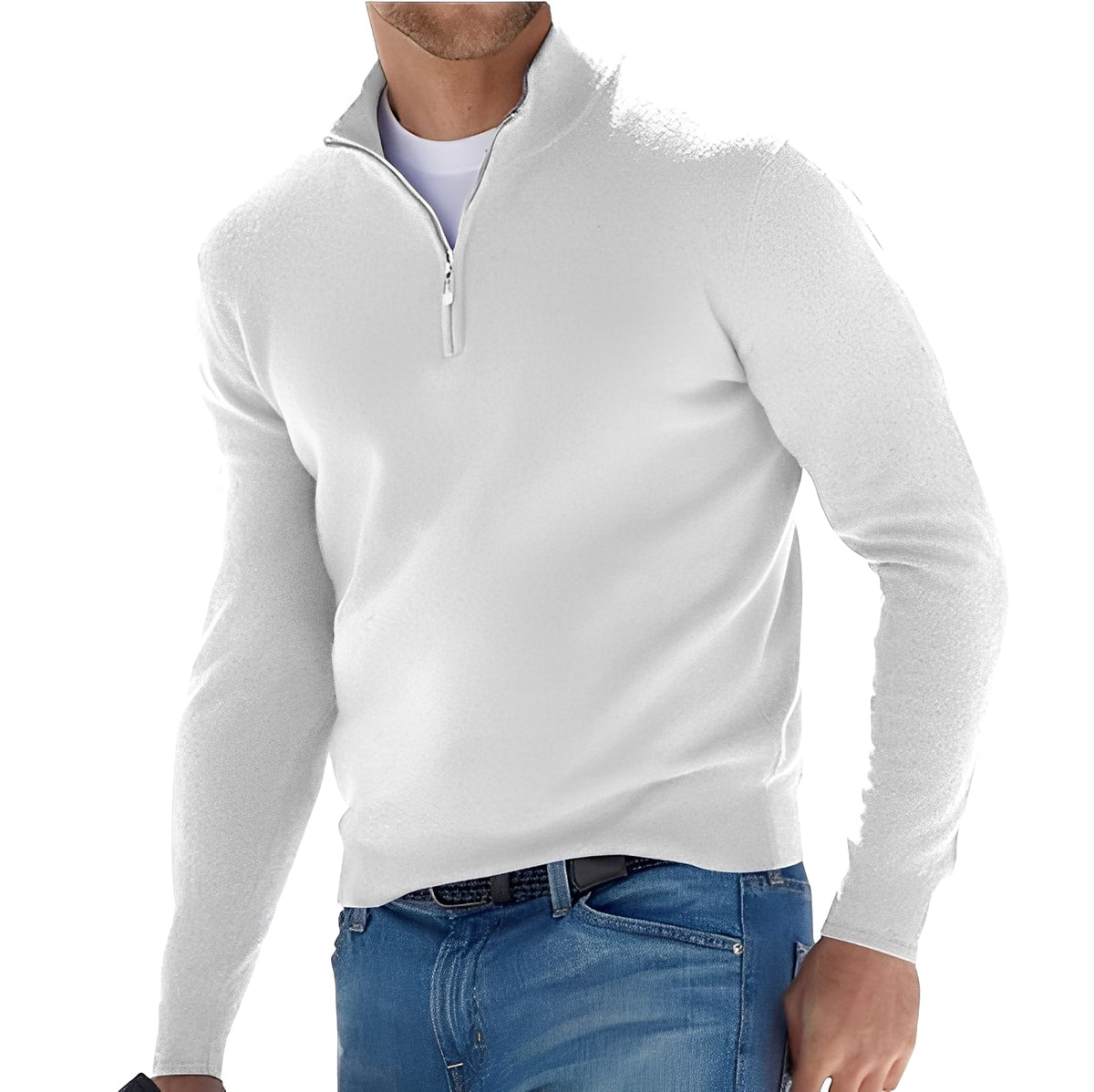 Nash - Freizeit-Pullover mit halbem Zipper
