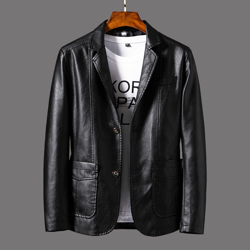 Jayceon - Moderne Lederjacke für Herren mit Kragen