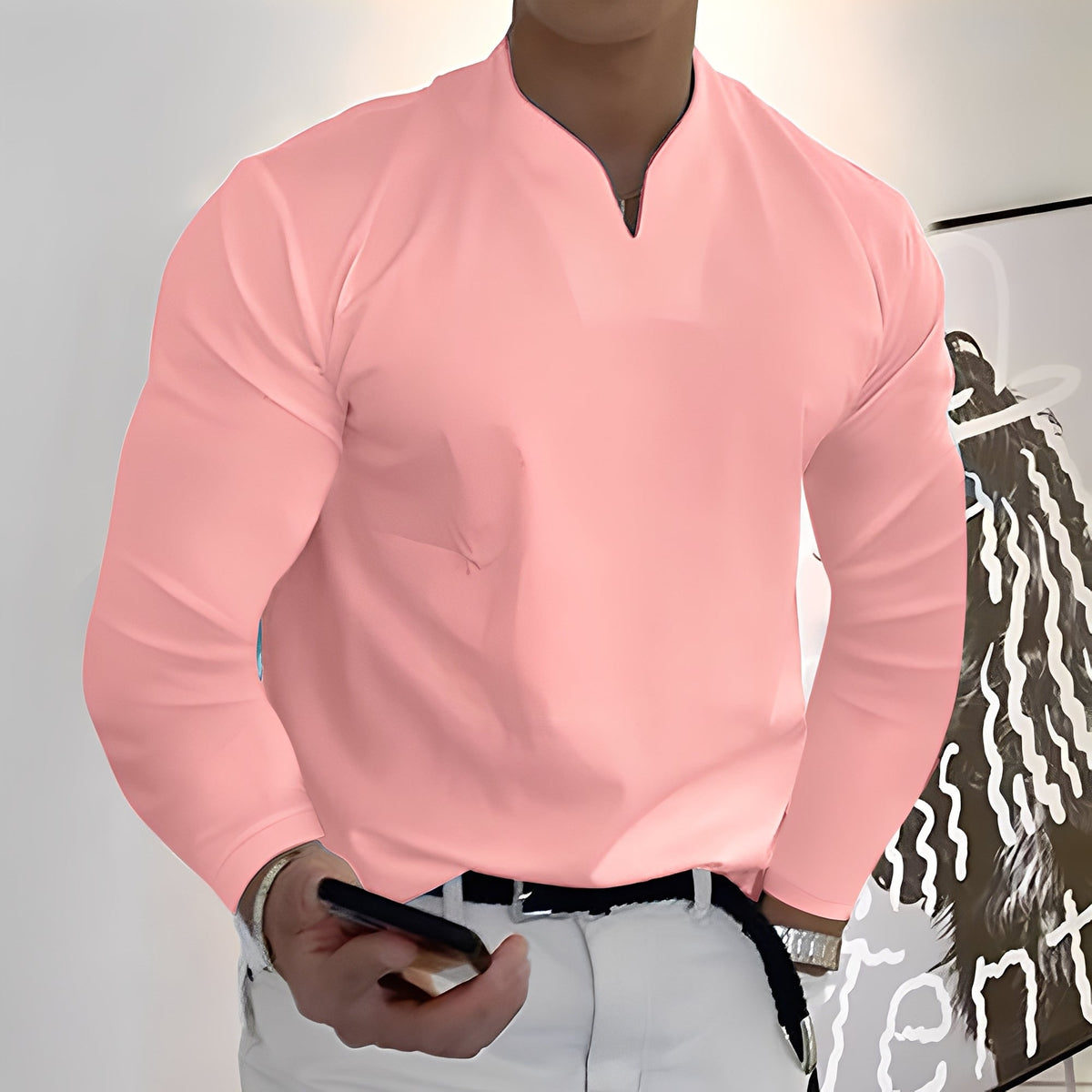 Corentin - Lässiges Langarmhemd für Herren