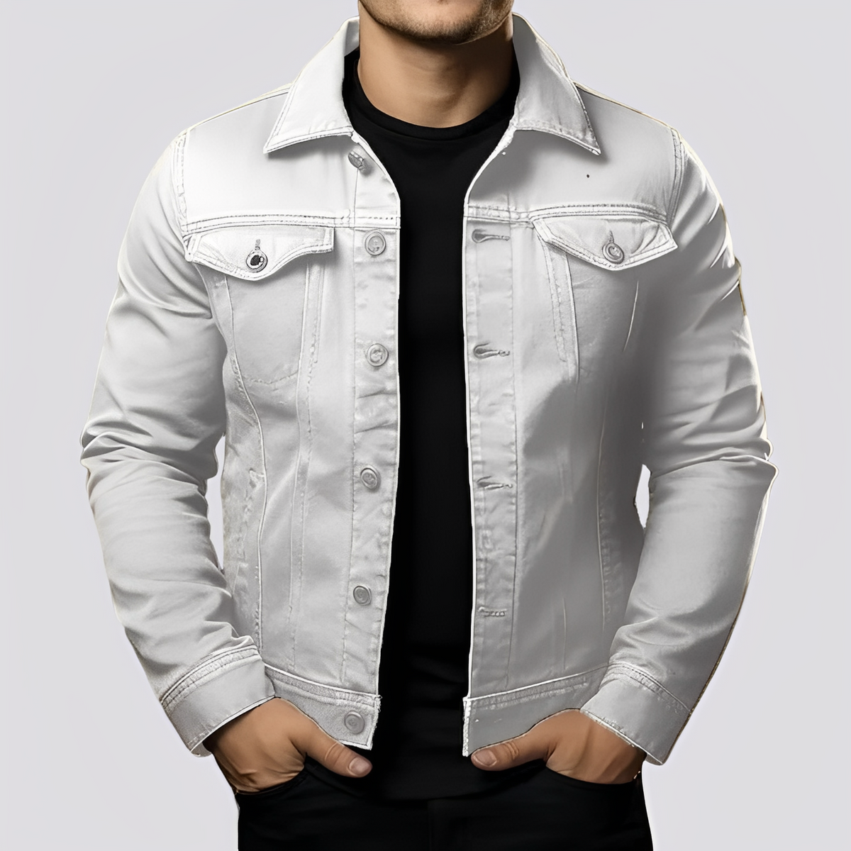 Maxwell - Klassische Herrenjacke aus robustem Stoff