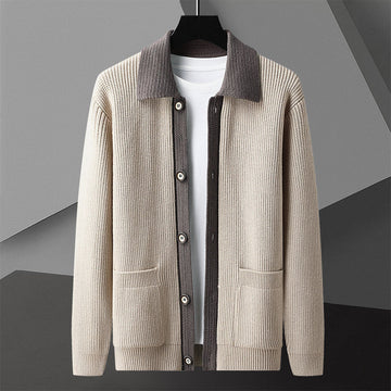 Charles - Retro-Strickjacke mit Knopfleiste für Herren