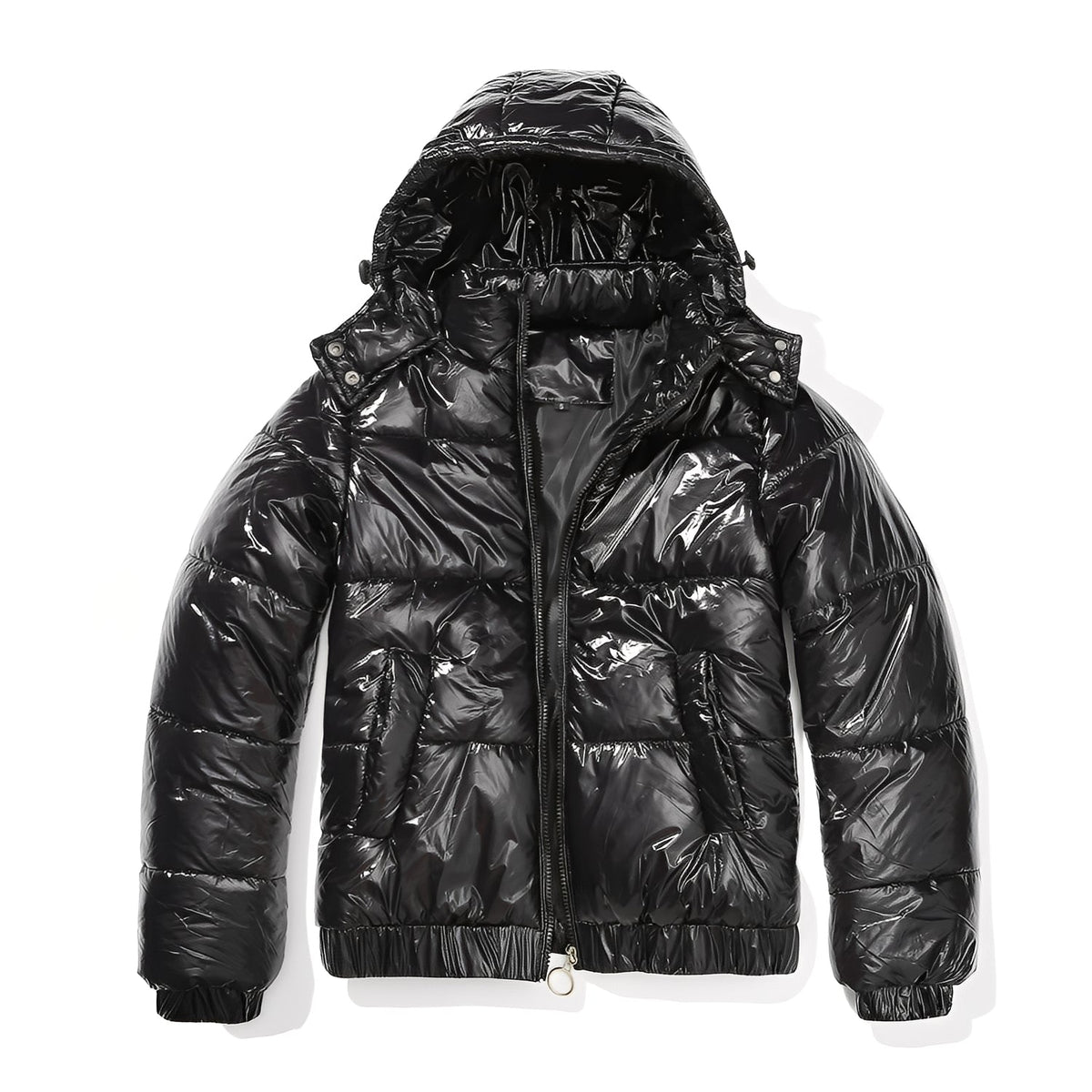 Yazmin - Schicke, glänzende Damenjacke mit Kapuze