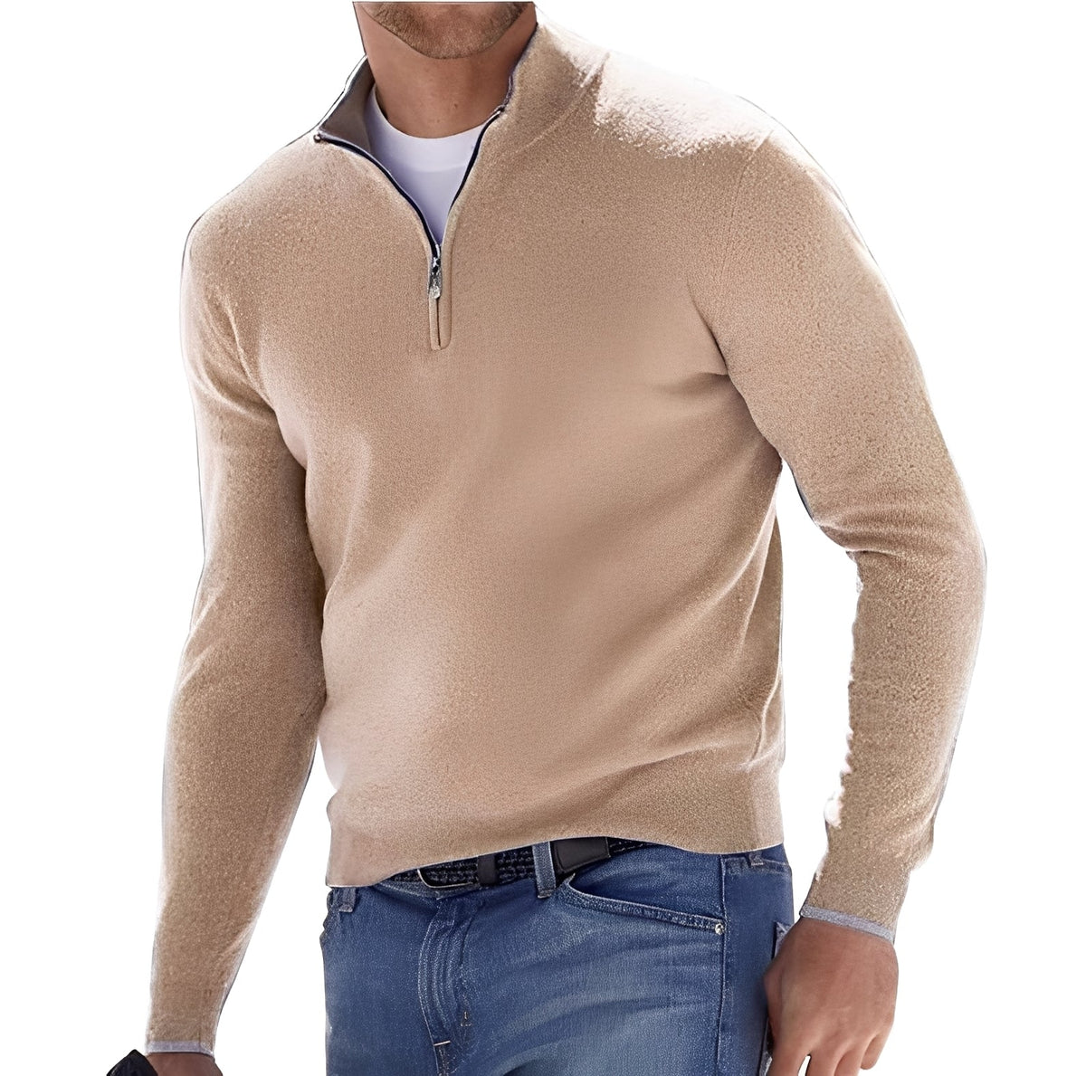 Nash - Freizeit-Pullover mit halbem Zipper
