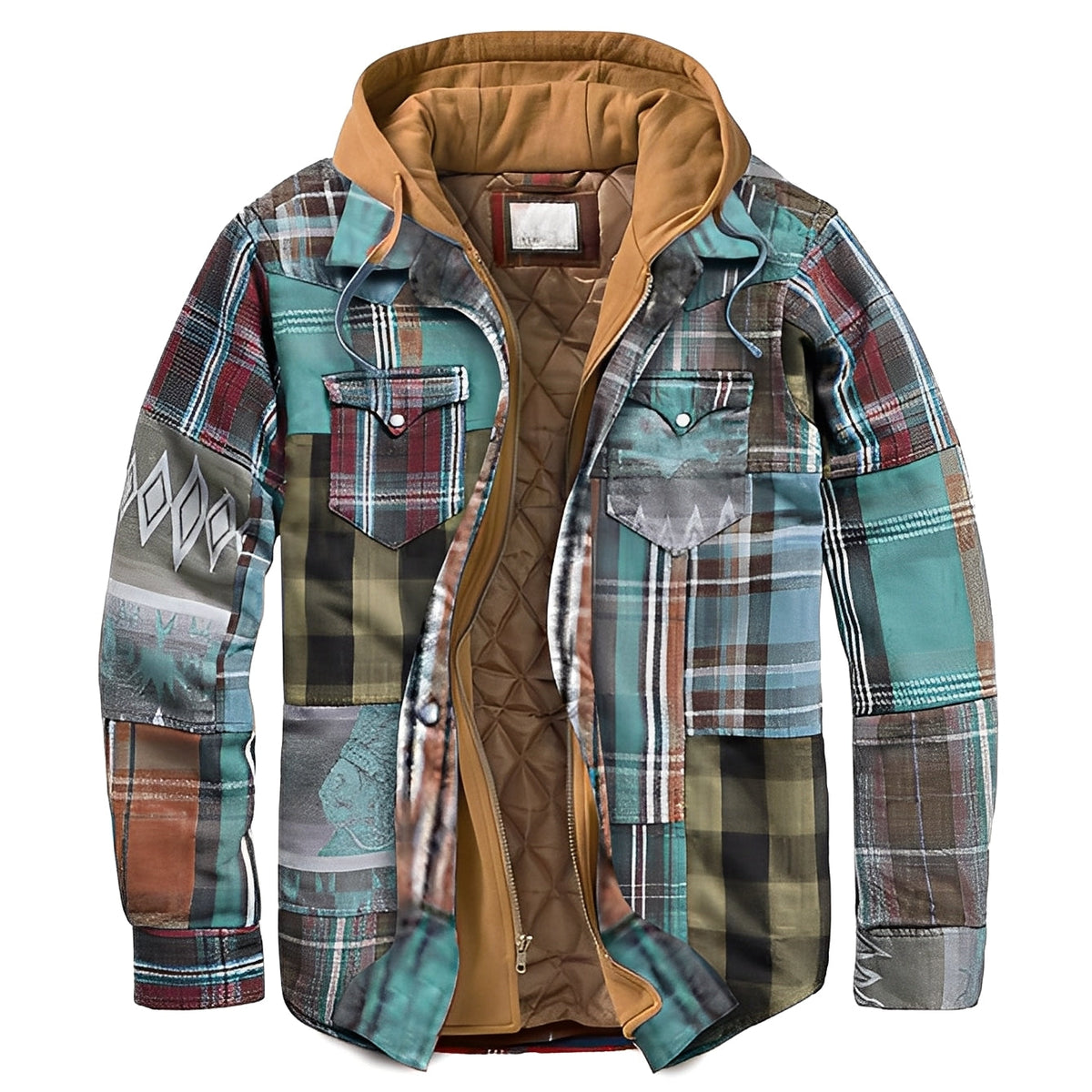 Flynn - traditionelle karierte Kapuzenjacke