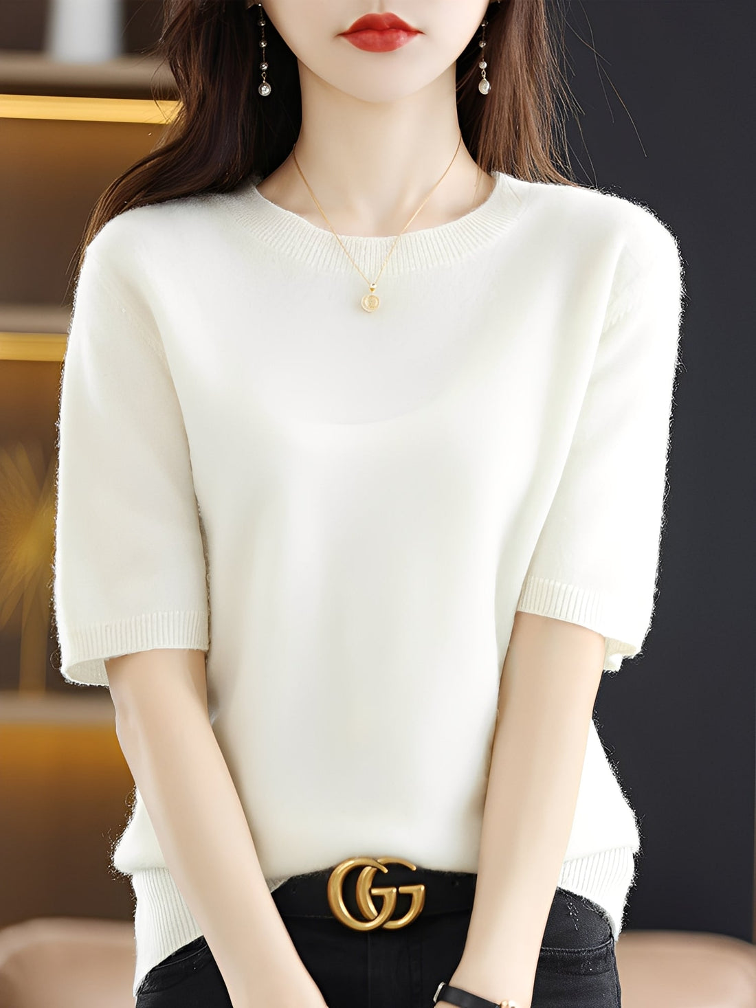 Blandine - Kurzarmpullover für Damen