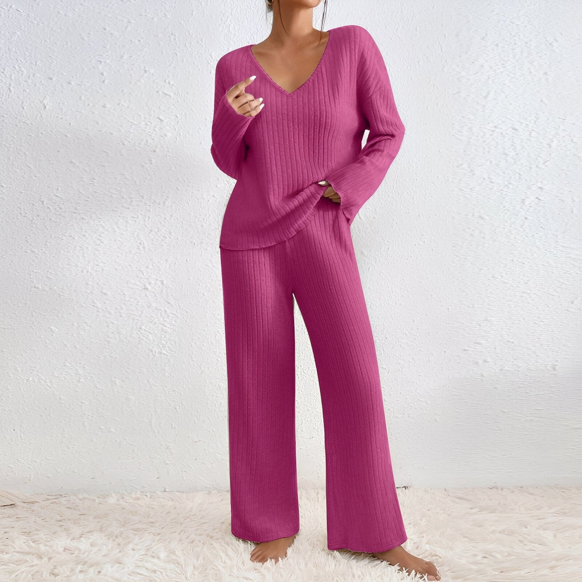 Michele - Komfortables, gestricktes Damen-Lounge-Set
