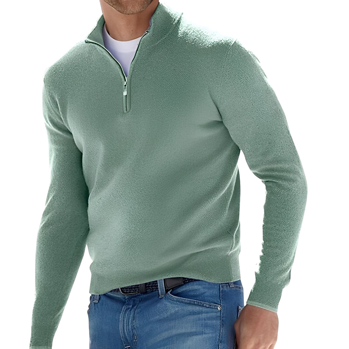 Nash - Freizeit-Pullover mit halbem Zipper