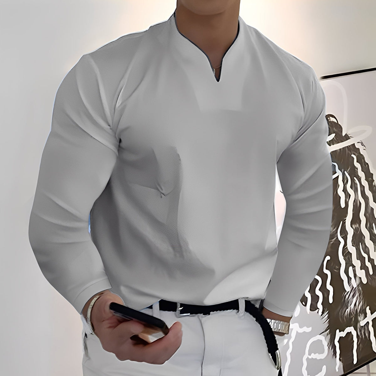 Corentin - Lässiges Langarmhemd für Herren