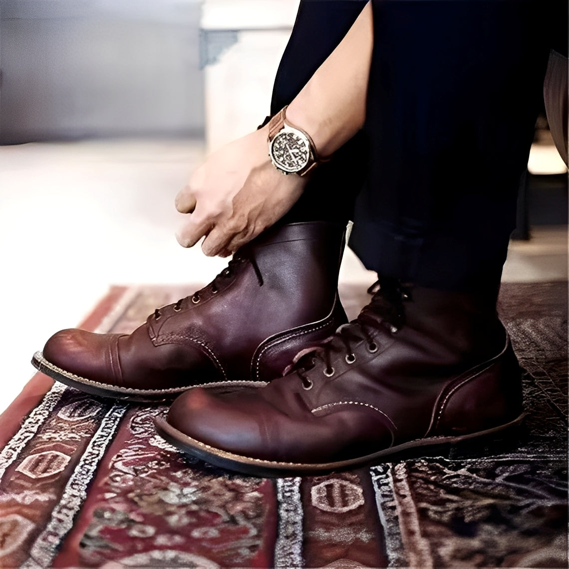 Lucrèce - Vintage-inspirierte Schnürstiefel