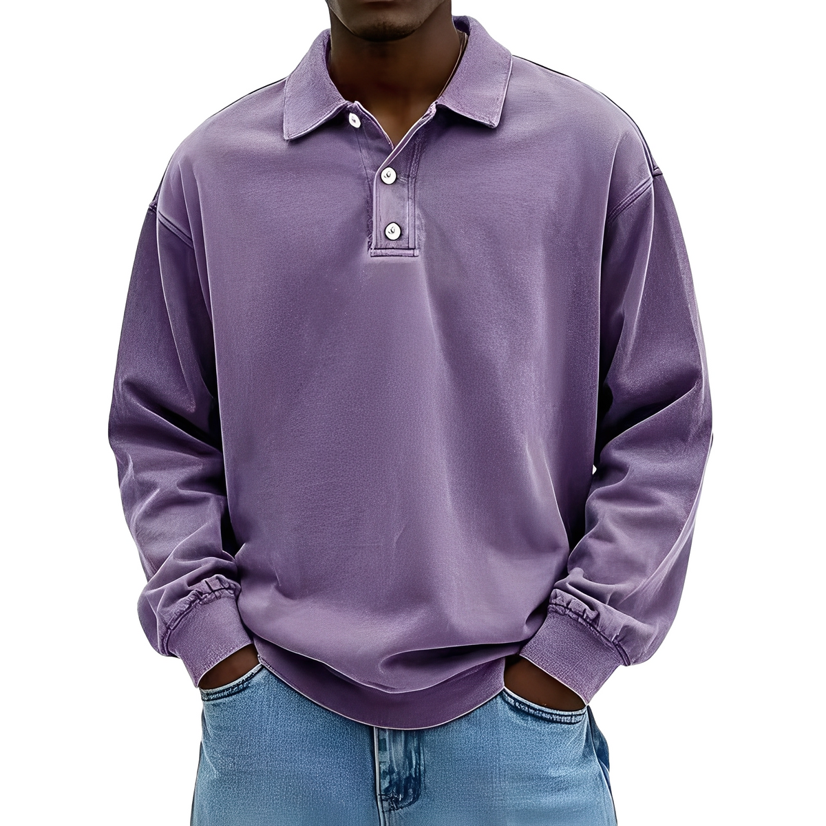 Chris - Klassisches, dickes Langarmshirt für Herren