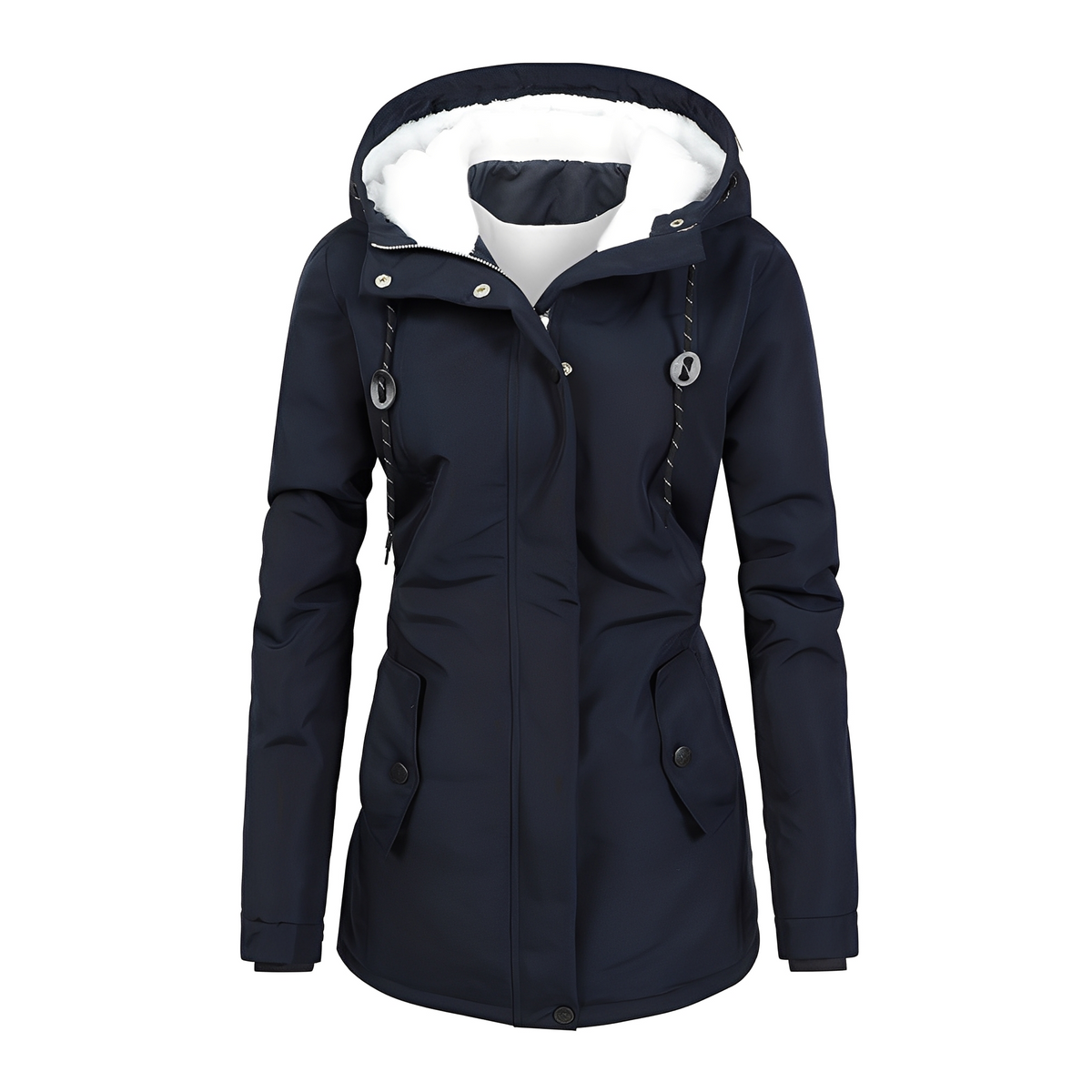 Hilary - Stilvolle Damen-Winterjacke mit Kapuze