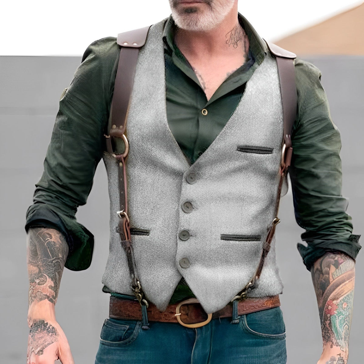 Jason - Modische Herrenweste in traditionellem Stil