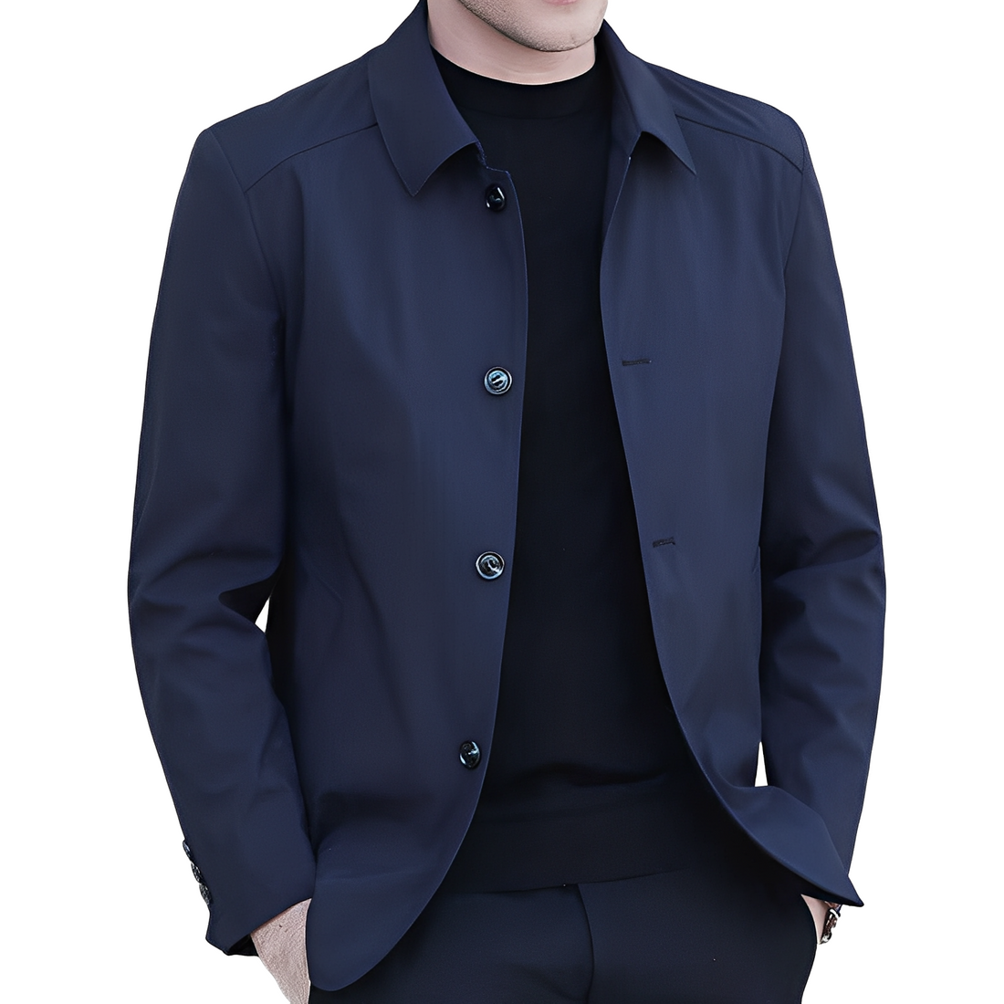 Jarred - Elegante Herrenjacke mit Knöpfen und Taschen