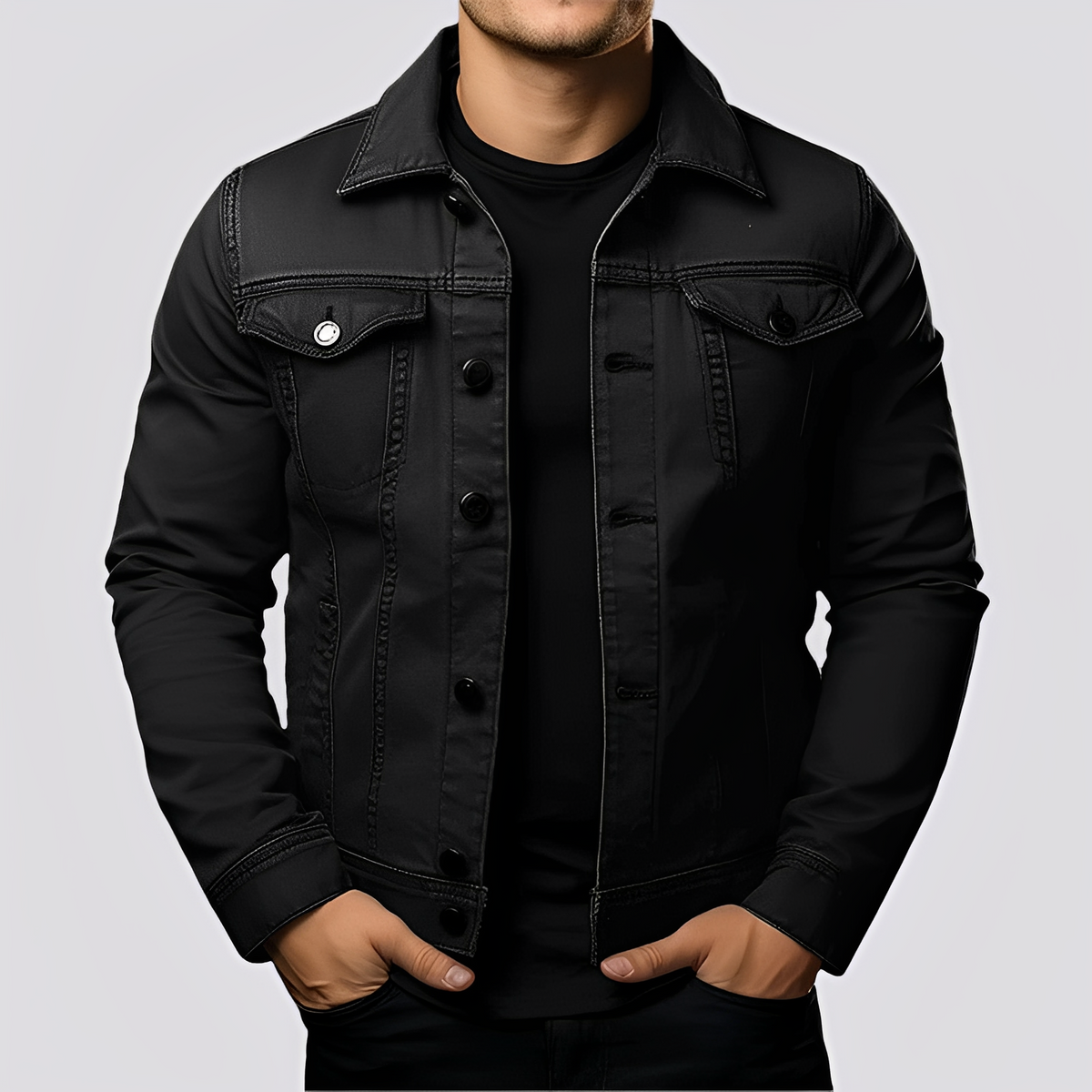 Maxwell - Klassische Herrenjacke aus robustem Stoff