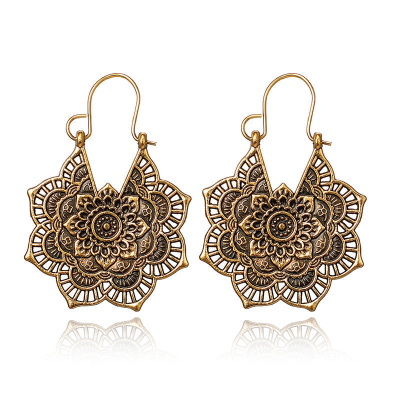 Sanya – Mandala-Lotus-Ohrschmuck